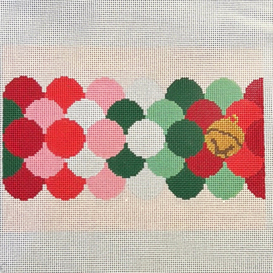 The Gingham Stitchery Krissy Johnson Designs Clamshell Clutch Christmas Needlepoint Canvas