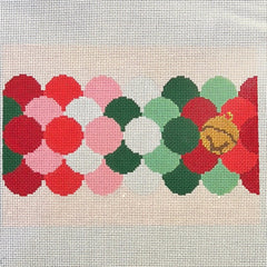 The Gingham Stitchery Krissy Johnson Designs Clamshell Clutch Christmas Needlepoint Canvas