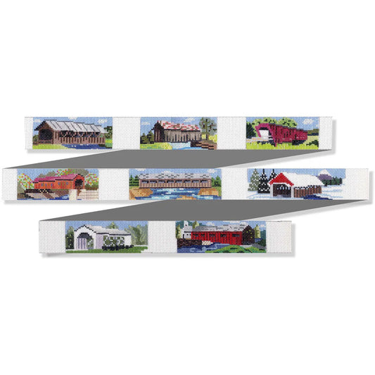 CBK Needlepoint Melinda B. Mcara Covered Bridges Belt Needlepoint Canvas