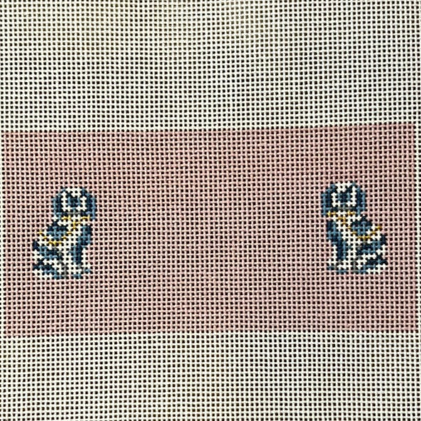 The Gingham Stitchery Kate Woodward Staffordshire Dog Insert Needlepoint Canvas