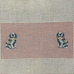 The Gingham Stitchery Kate Woodward Staffordshire Dog Insert Needlepoint Canvas
