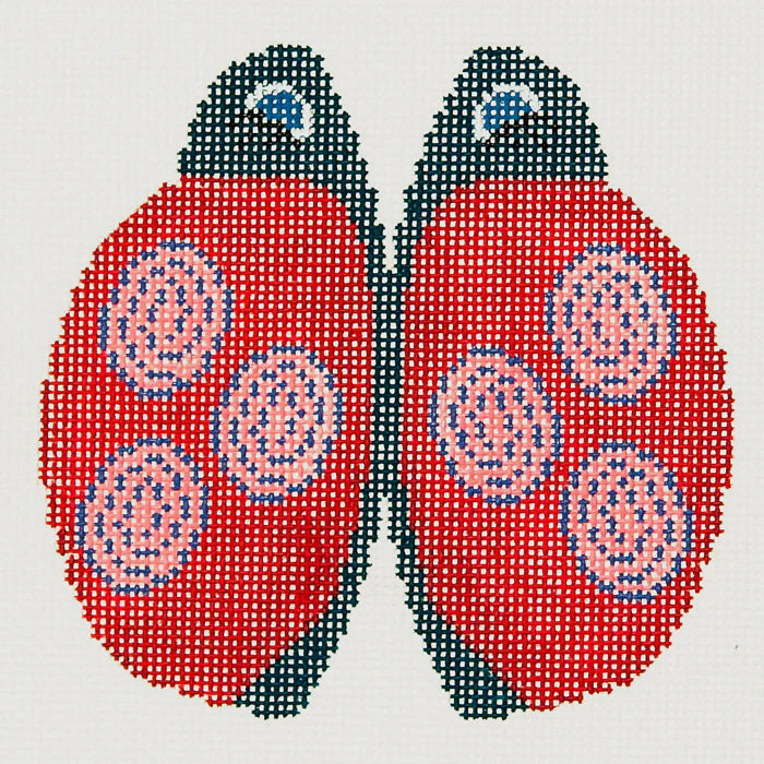Lee's Needle Arts Red Petite Lady Bug Needlepoint Canvas