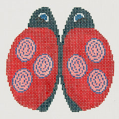 Lee's Needle Arts Red Petite Lady Bug Needlepoint Canvas