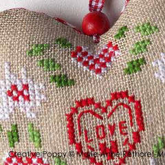 Creative Poppy Marie-Anne Réthoret-Mélin Cowbell Hearts Cross Stitch Pattern