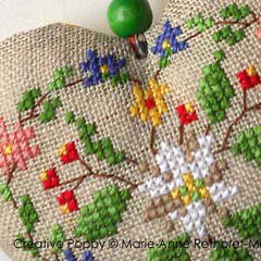 Creative Poppy Marie-Anne Réthoret-Mélin Cowbell Hearts Cross Stitch Pattern