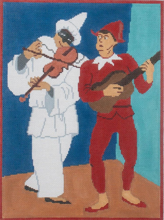 Changing Woman Designs Picasso - Pierrot & Musican Needlepoint Canvas