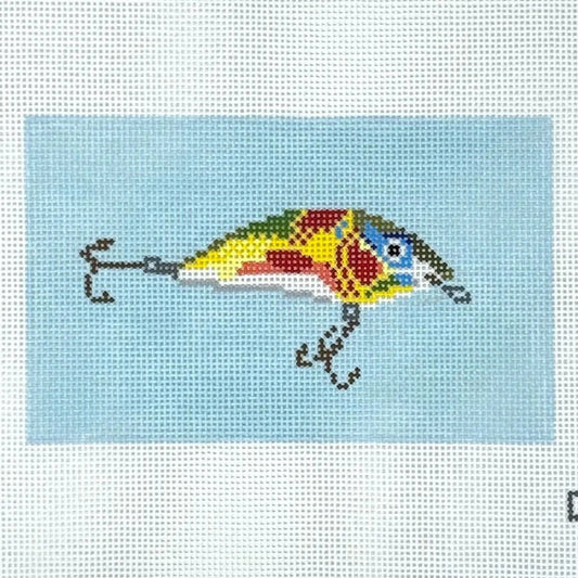 CAM Designs Fishing Lure Multi Needlepoint Canvas