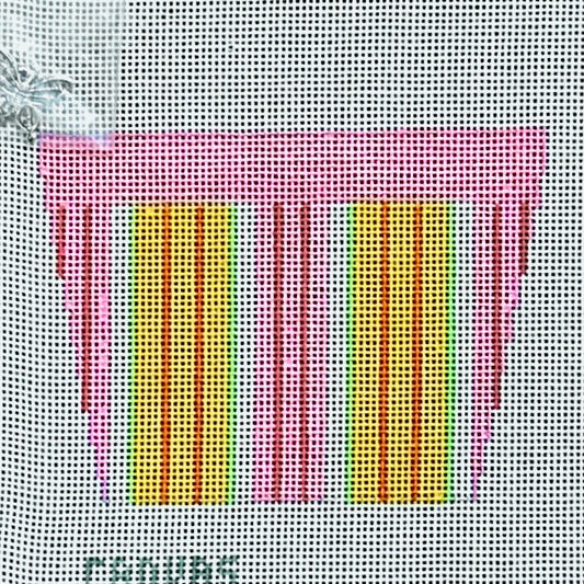 Canvas Connection Striped Tiny Tote Needlepoint Canvas