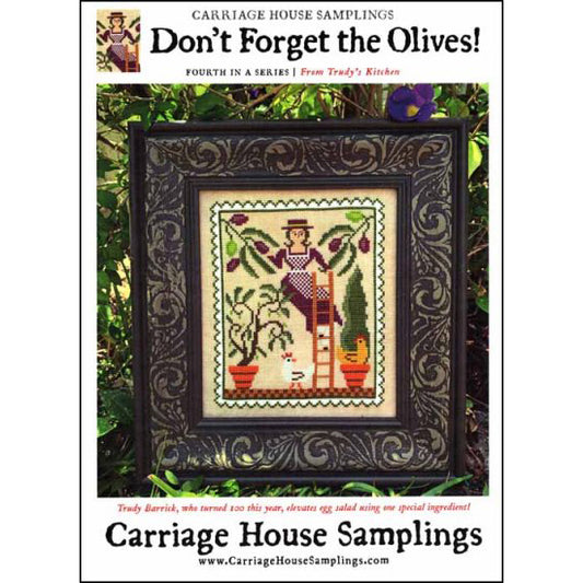 Carriage House Samplings Don't Forget the Olives! Cross Stitch Pattern