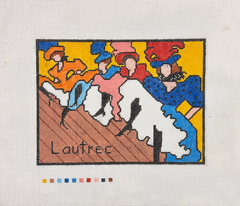 Changing Woman Designs Lautrec Follies Dancers Needlepoint Canvas