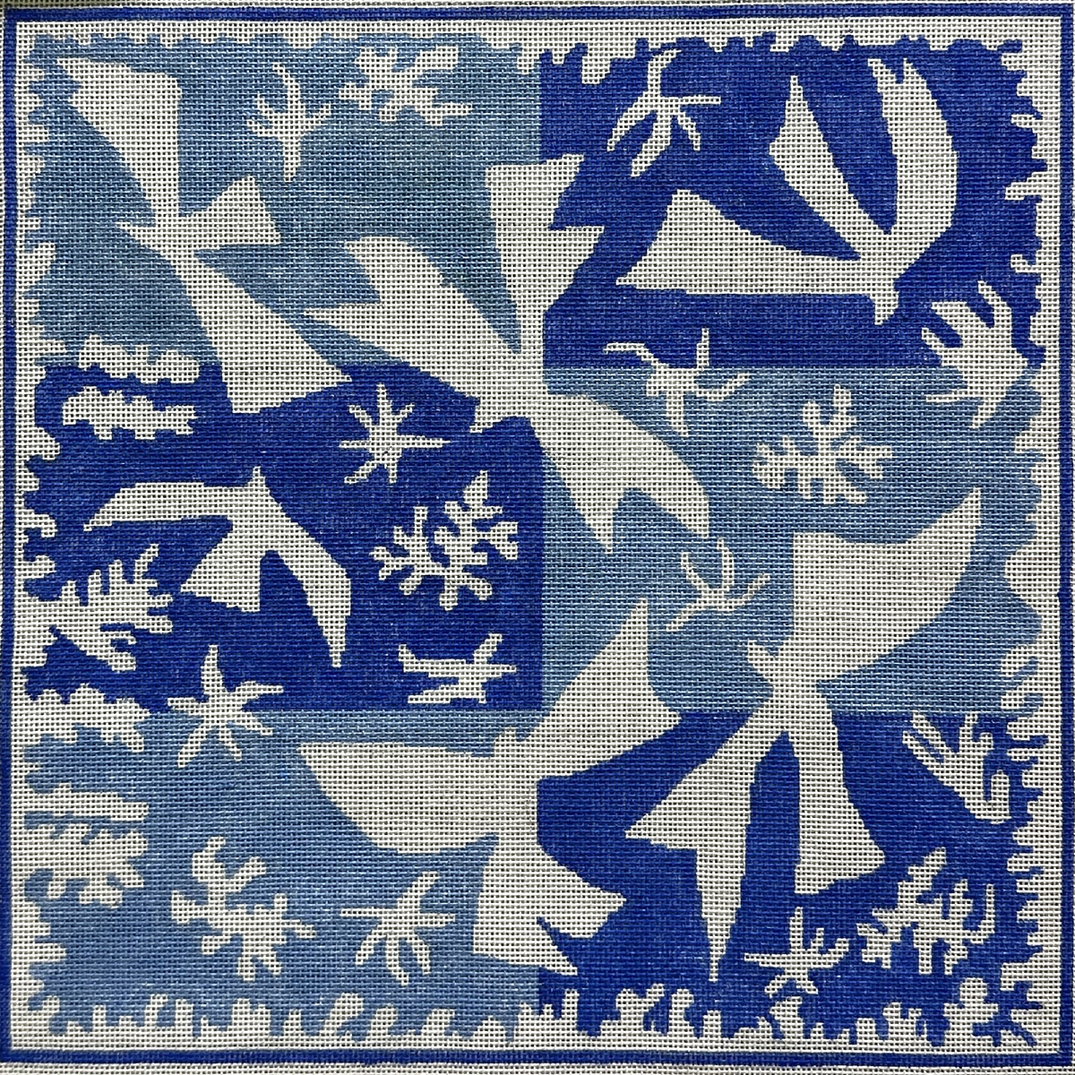 Changing Woman Designs Matisse Polynesian Birds Needlepoint Canvas