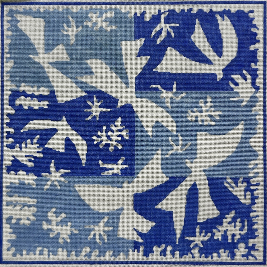 Changing Woman Designs Matisse Polynesian Birds Needlepoint Canvas