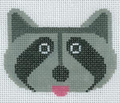 Charley Harper Raccoon Ornament Needlepoint Canvas