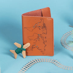 Chasing Threads Stitch Where You've Been Passport Kit - Brown Leather