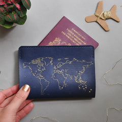 Chasing Threads Stitch Where You've Been Passport Kit - Navy Leather