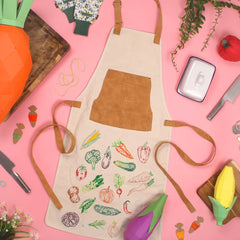 Chasing Threads Stitch Your Vegetables Apron Embroidery Kit