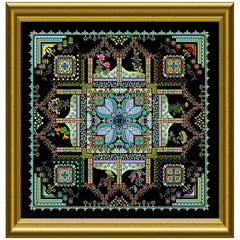 Chatelaine Designs The Medieval Dyer's Garden Mandala (Tinctorium) Cross Stitch Pattern