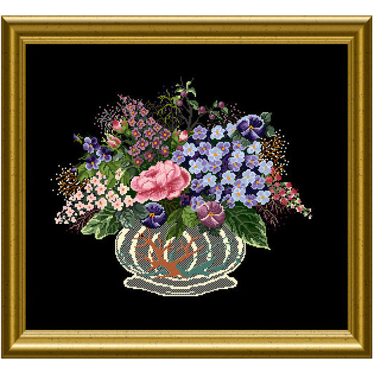 Chatelaine Designs Victorian Flower Symphony Cross Stitch Pattern