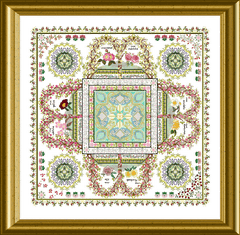 Chatelaine Designs The Rosarium Mandala Cross Stitch Pattern