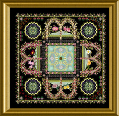 Chatelaine Designs The Rosarium Mandala Cross Stitch Pattern