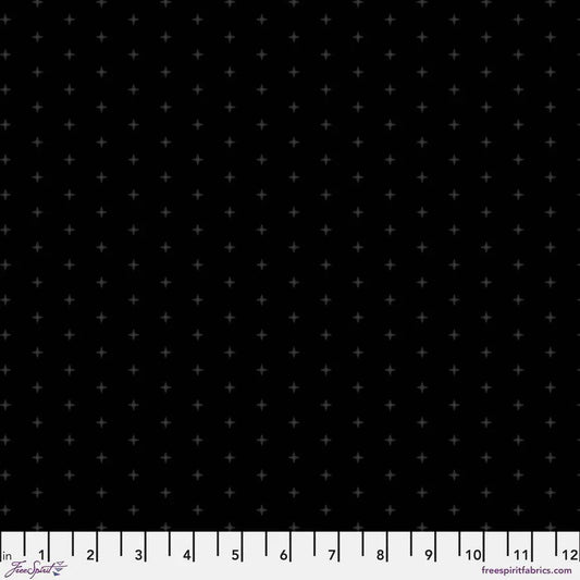 Finishing: Chromatics Cross Cotton Fabric - Black
