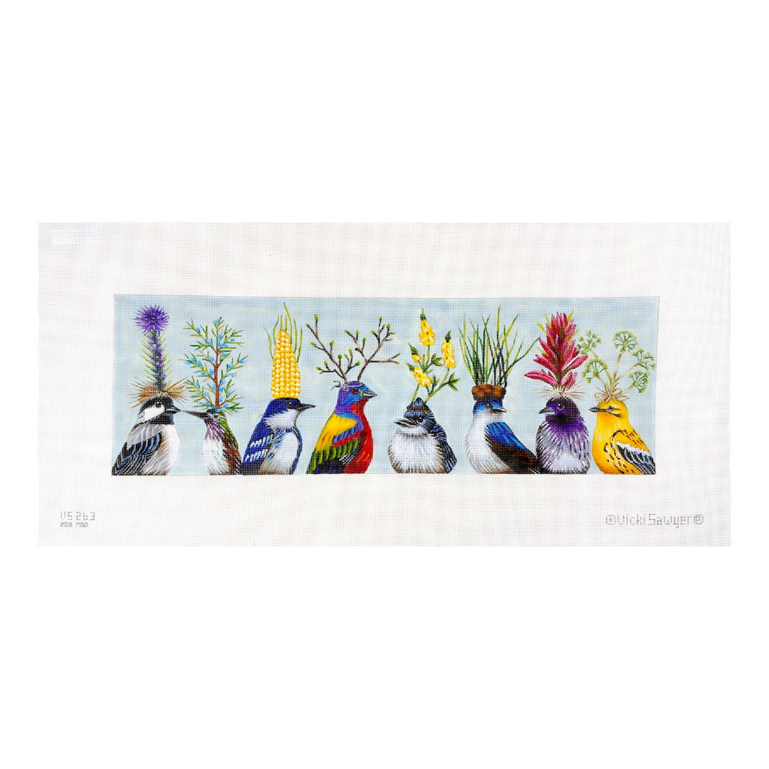 Melissa Shirley Designs Vicki Sawyer High Hat Party Needlepoint Canvas
