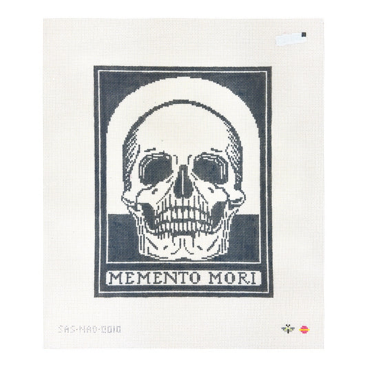 Saturnalia Stitching Needlepoint After Dark Momento Mori Needlepoint Canvas
