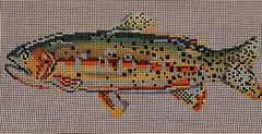 Cooper Oaks Design Kaley Alie Cutthroat Trout Needlepoint Canvas