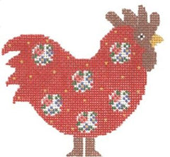 Cooper Oaks Design Linda Ragno Red Rooster Needlepoint Canvas