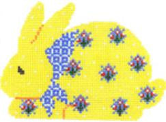 Cooper Oaks Design Linda Ragno Yellow Rabbit Needlepoint Canvas