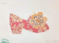 Cooper Oaks Design Linda Ragno Rose Shoe with Gold Flower Needlepoint Canvas