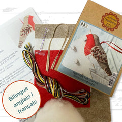 Corinne Lapierre Embroidered Robin Felt Craft Mini Kit