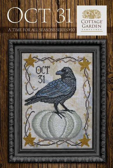Cottage Garden Samplings A Time For All Seasons #10 October 31st Cross Stitch Pattern