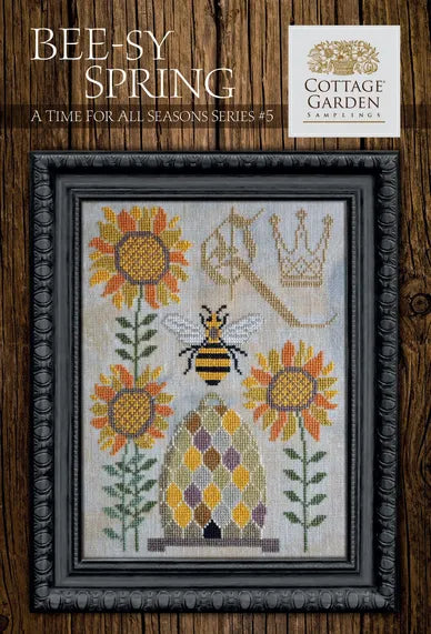 Cottage Garden Samplings A Time For All Seasons #5 Beesy Spring Cross Stitch Pattern