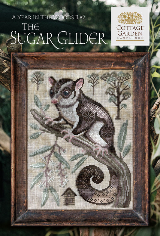 Cottage Garden Samplings A Year in the Woods Series II The Sugar Glider Cross Stitch Pattern