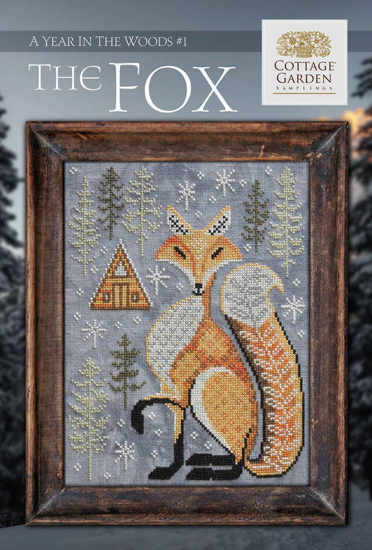 Cottage Garden Samplings A Year in the Woods #1 The Fox Cross Stitch Pattern