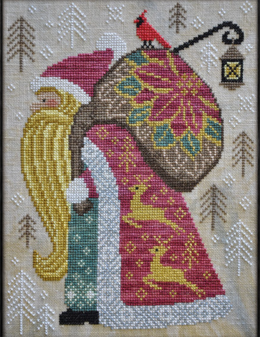Cottage Garden Samplings A Time For All Seasons #12 - Christmas Eve Cross Stitch Pattern