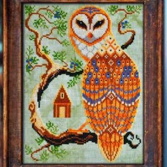 Cottage Garden Samplings A Year in the Woods Series Barn Owl Cross Stitch Pattern