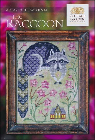 Cottage Garden Samplings A Year in the Woods Series The Raccoon Cross Stitch Pattern