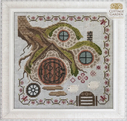 Cottage Garden Samplings Fabulous House Series Hobbit House Cross Stitch Pattern