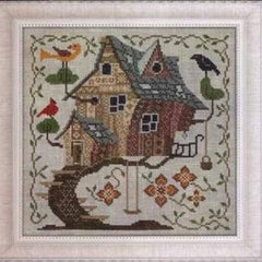 Cottage Garden Samplings Fabulous House Series Tree House Cross Stitch Pattern