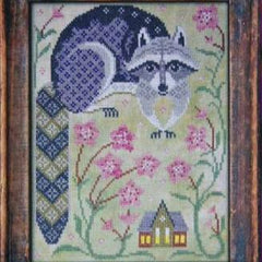 Cottage Garden Samplings A Year in the Woods Series The Raccoon Cross Stitch Pattern