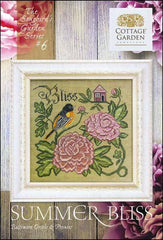 Cottage Garden Samplings Songbird Garden Series Summer Bliss Cross Stitch Pattern