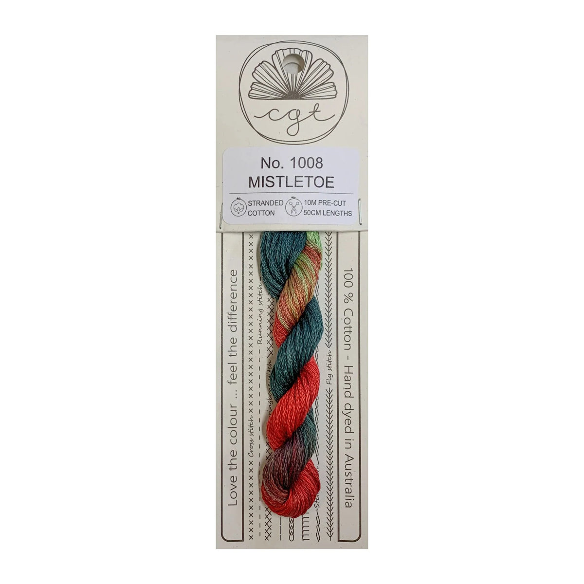 Cottage Garden Threads Stranded Cotton Floss Signature Range - 1008 Mistletoe