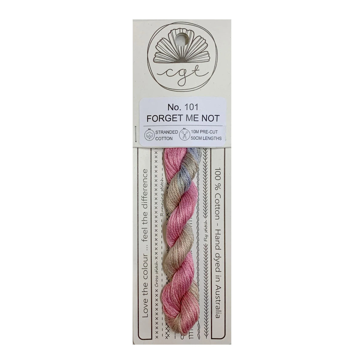 Cottage Garden Threads Stranded Cotton Floss Signature Range - 101 Forget Me Not
