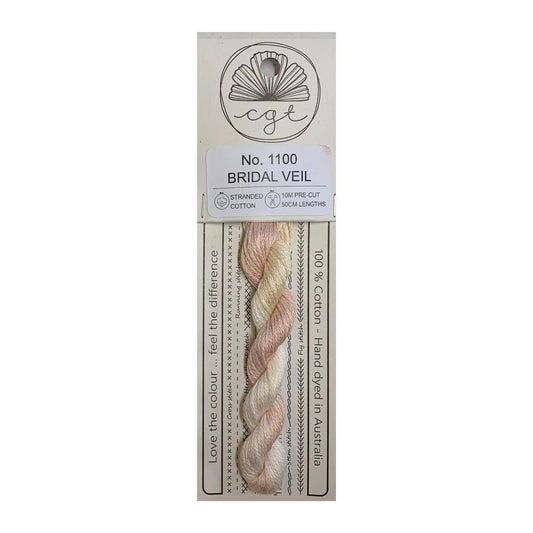 Cottage Garden Threads Stranded Cotton Floss Signature Range - 1100 Bridal Veil