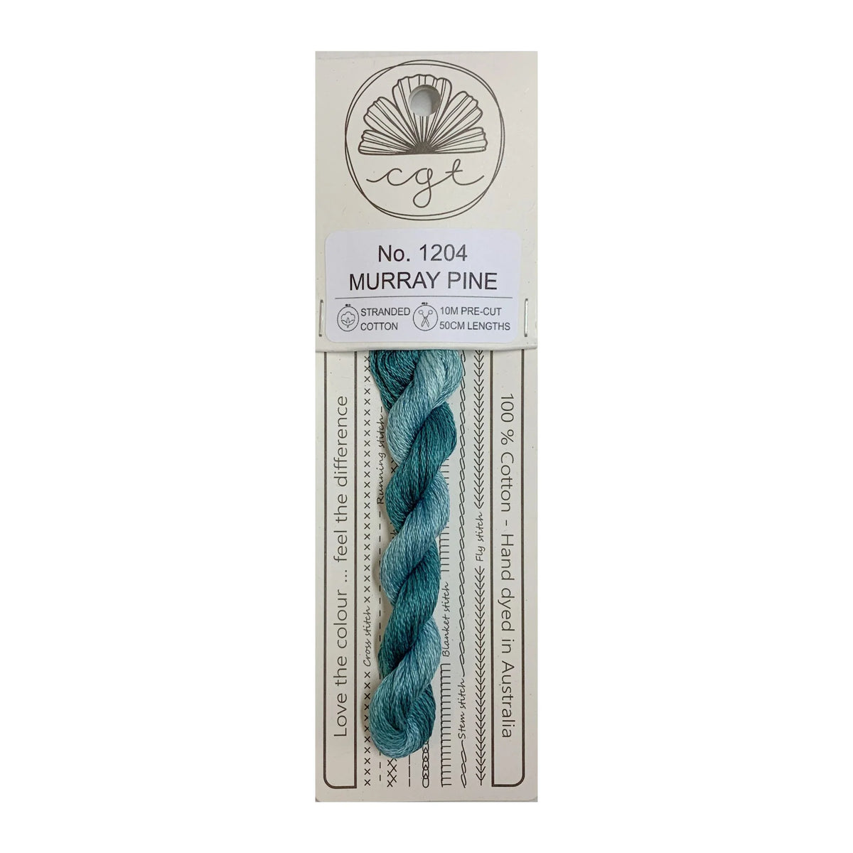 Cottage Garden Threads Stranded Cotton Floss Signature Range - 1204 Murray Pine