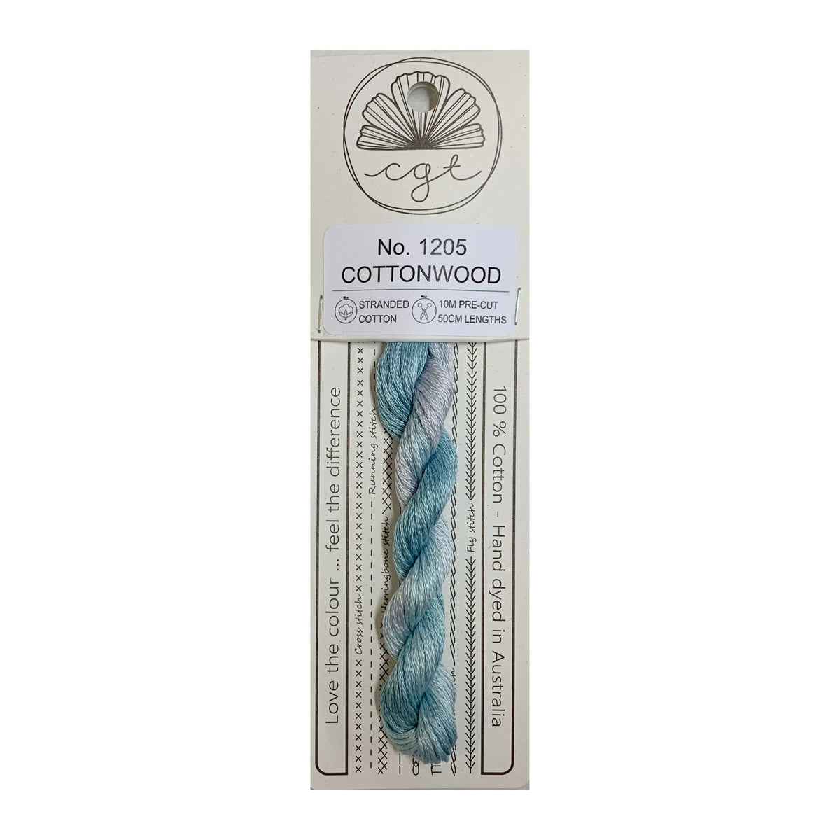 Cottage Garden Threads Stranded Cotton Floss Signature Range - 1205 Cottonwood