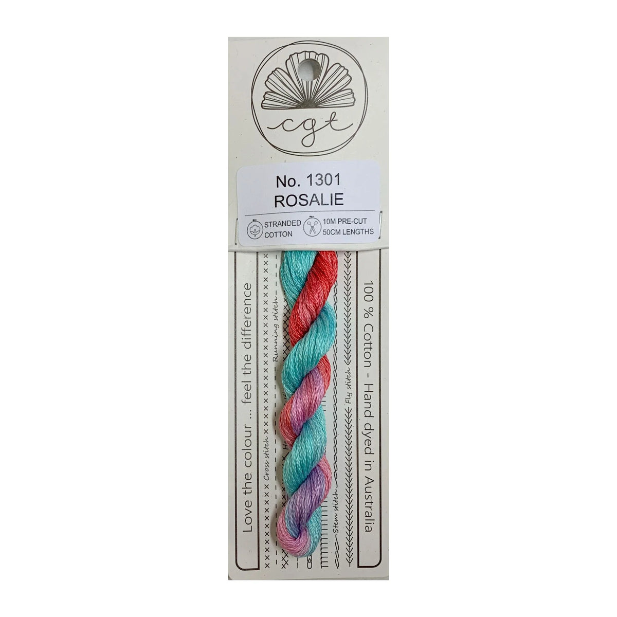 Cottage Garden Threads Stranded Cotton Floss Signature Range - 1301 Rosalie