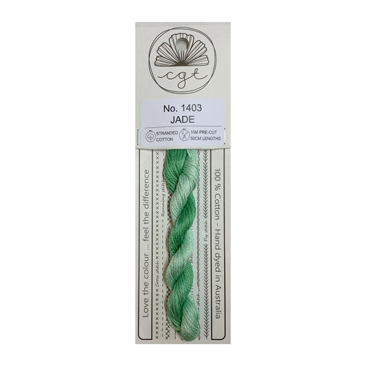 Cottage Garden Threads Stranded Cotton Floss Signature Range - 1403 Jade